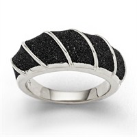 ring "Bali" rhodium plated
