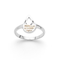 Ring "Strandwellen" Drop Strandsand