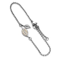 Armband "Leaf" Strandsand, Edelstahl
