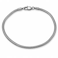 Schlangenarmband dick 3 mm Edelstahl